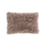 Coussin en polyester rectangulaire — modèle fausse fourrure Sienne