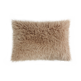 Coussin en polyester rectangulaire — modèle fausse fourrure Lucques