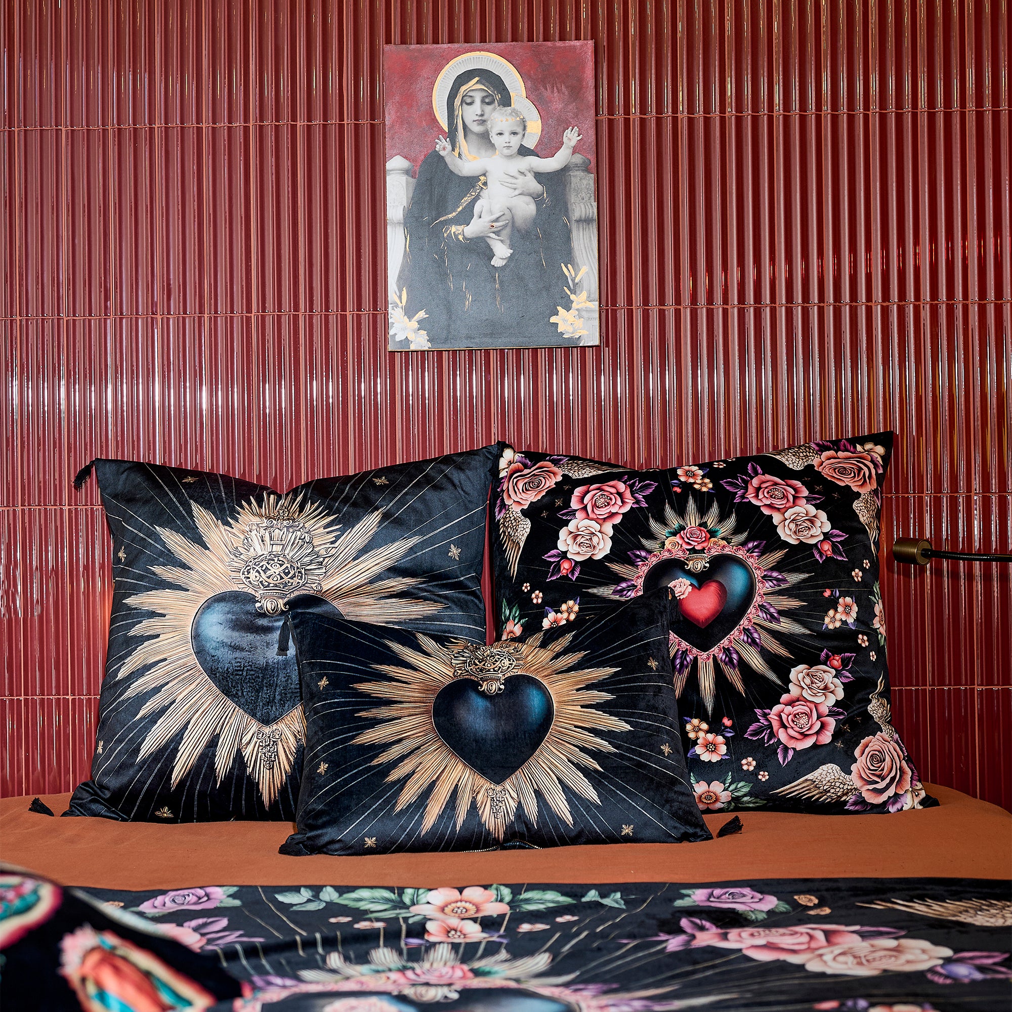 Coussin Velours Ex Voto Montalcino