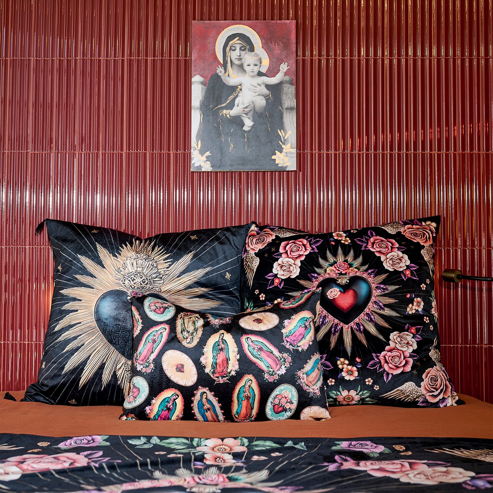 Coussin Velours Ex Voto Chianti