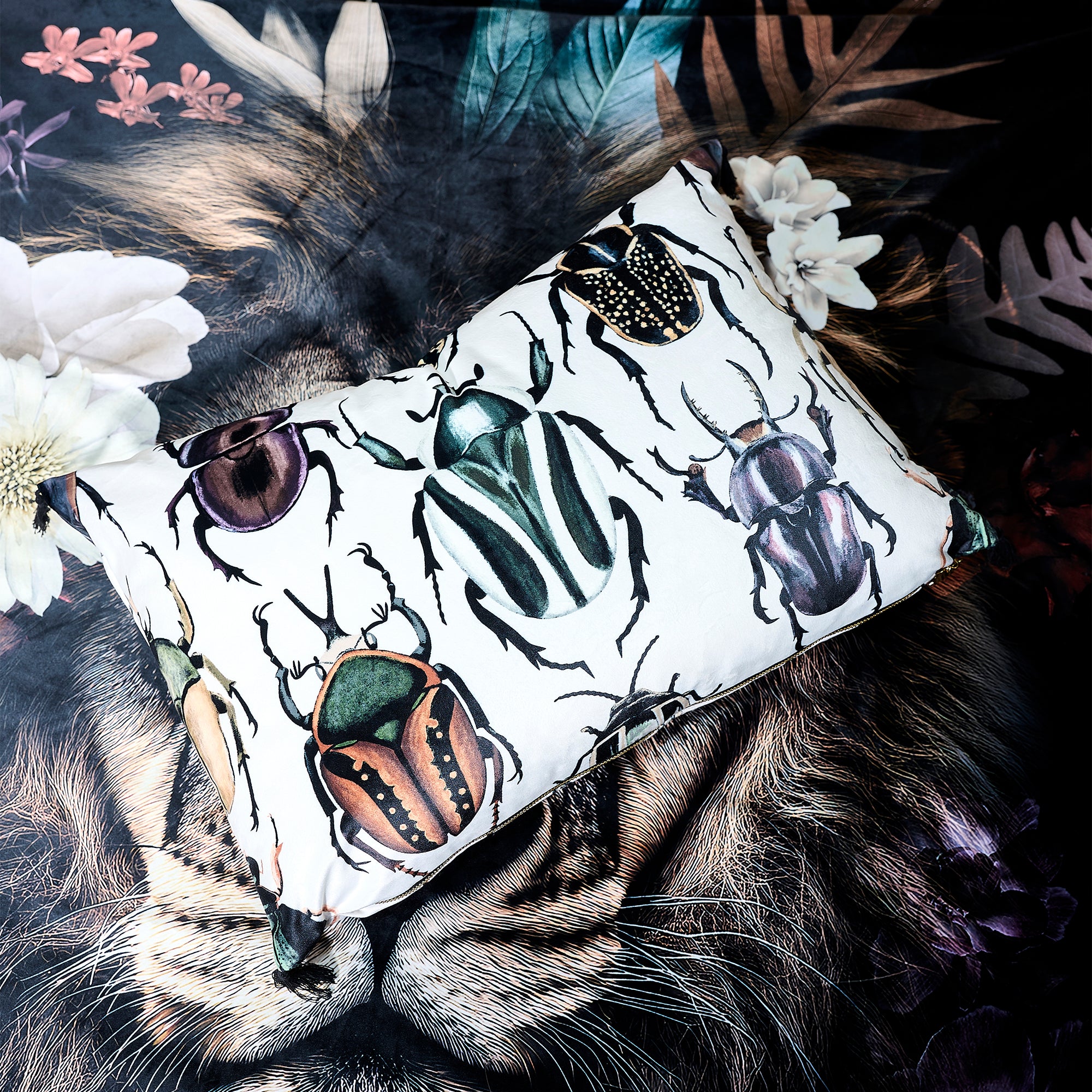 Coussin velours Arezzo