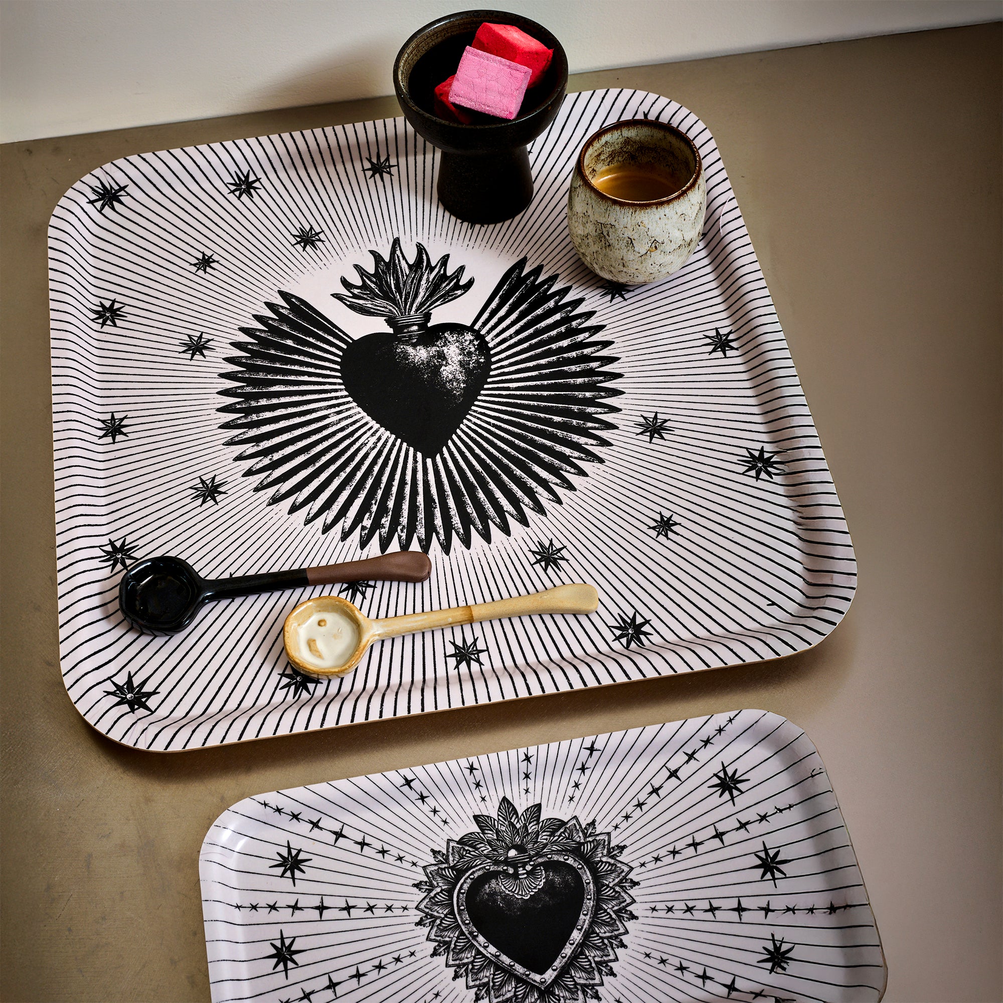 Plateau En Bois Ex Voto Antium