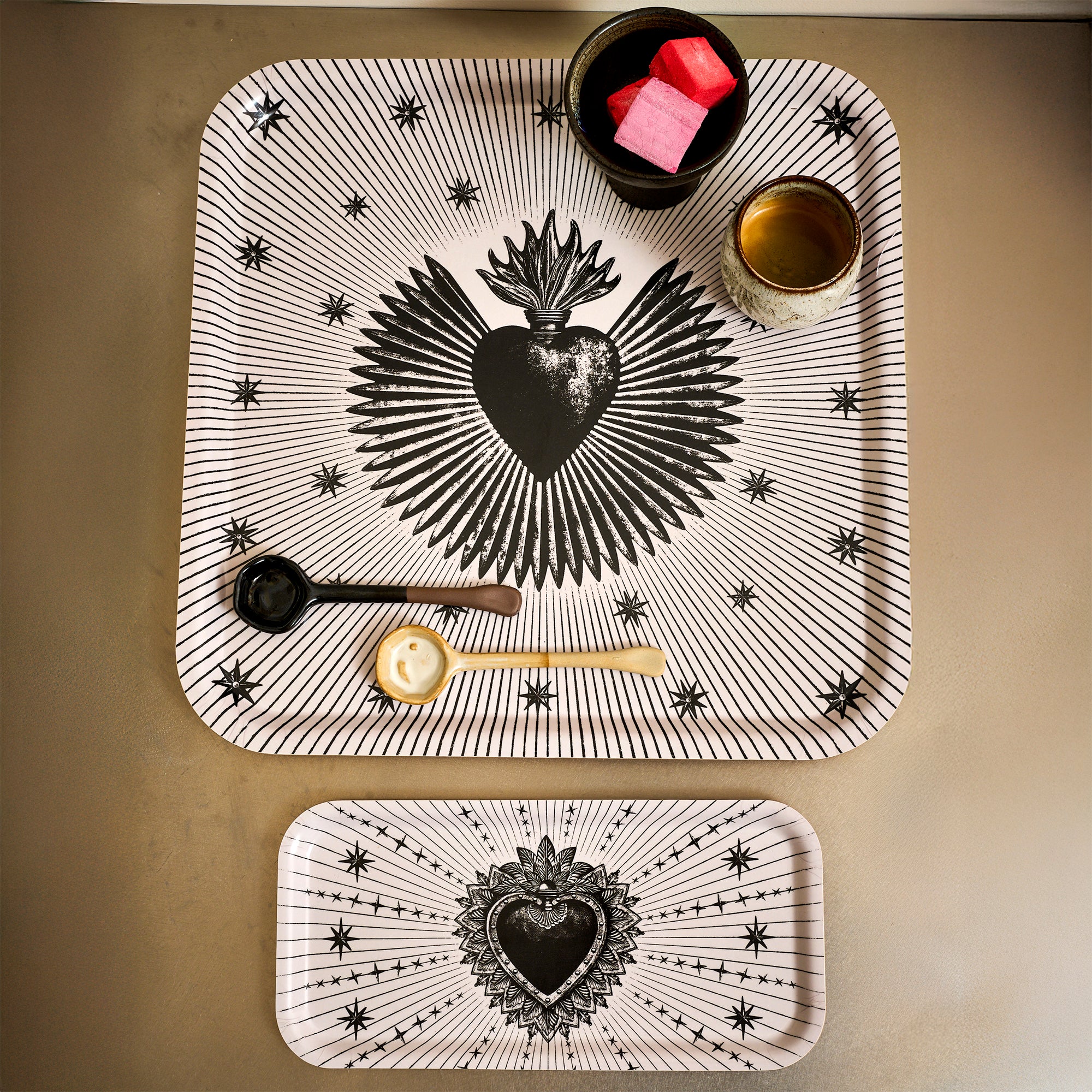 Plateau En Bois Ex Voto Antium