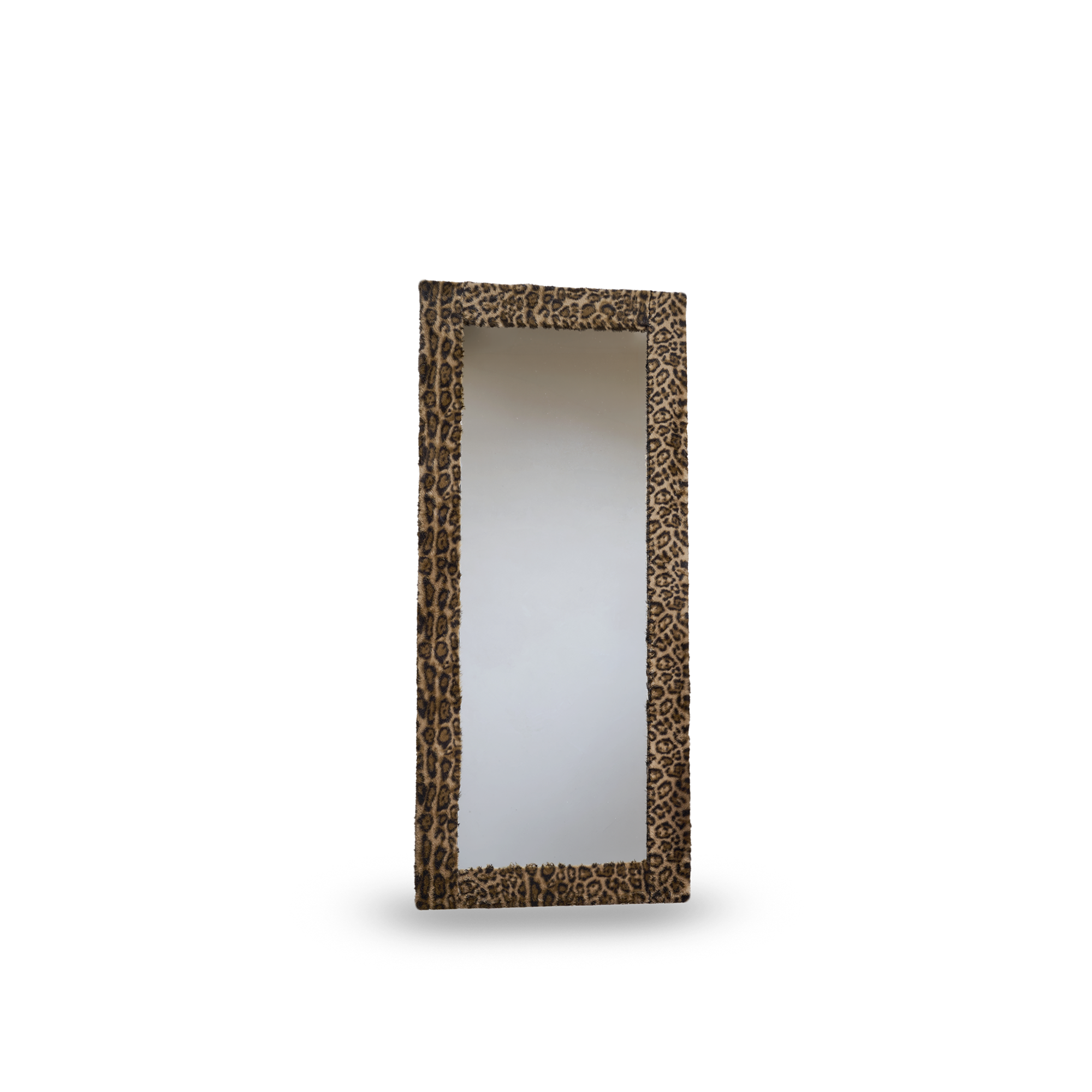 Miroir en fausse fourrure Léopard