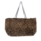 Totebag — modèle XXL fausse fourrure Léopard