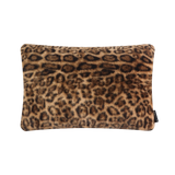 Coussin en polyester rectangulaire — modèle fausse fourrure léopard
