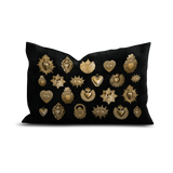 Coussin en velours carré — modèle Ex Voto St Emilion