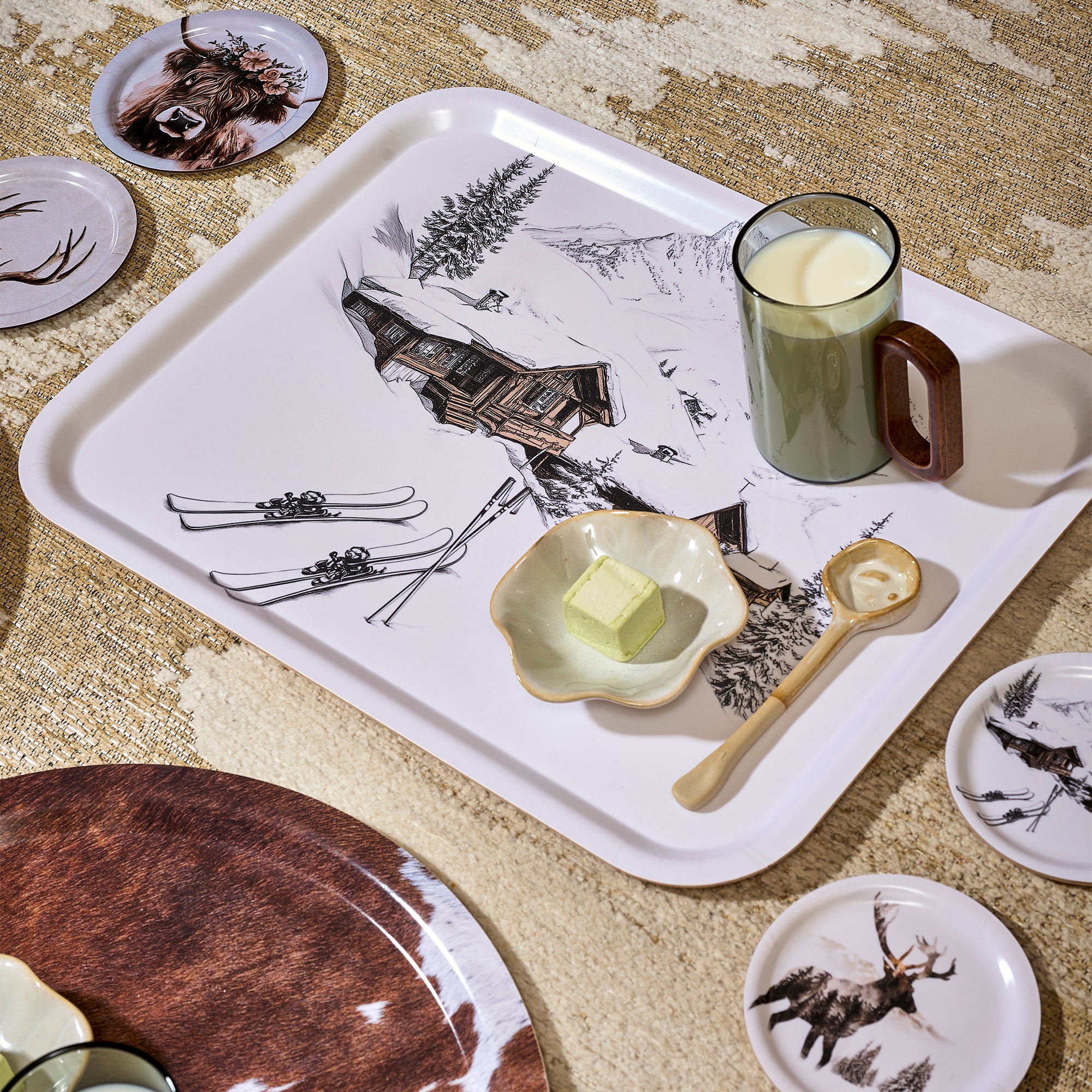 Vide poche en bois rond Gimmelwald