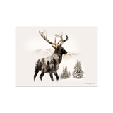 Set de table en vinyle rectangulaire — modèle Cerf Gimmelwald