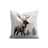 Coussin en velours carré — modèle Cerf Gimmelwald