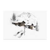 Tapis vinyle en vinyle rectangulaire — modèle Ski Soglio