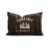 Coussin en velours — modèle Montagne Murren
