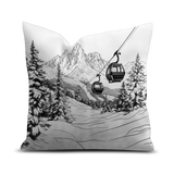 Coussin Velours Montagne San Candido