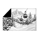 Plaid en velours — modèle Montagne San Candido