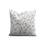 Coussin en velours carré — modèle Ski Vipiteno