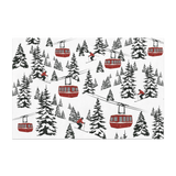 Tapis vinyle en vinyle rectangulaire — modèle Montagne Castelmoda