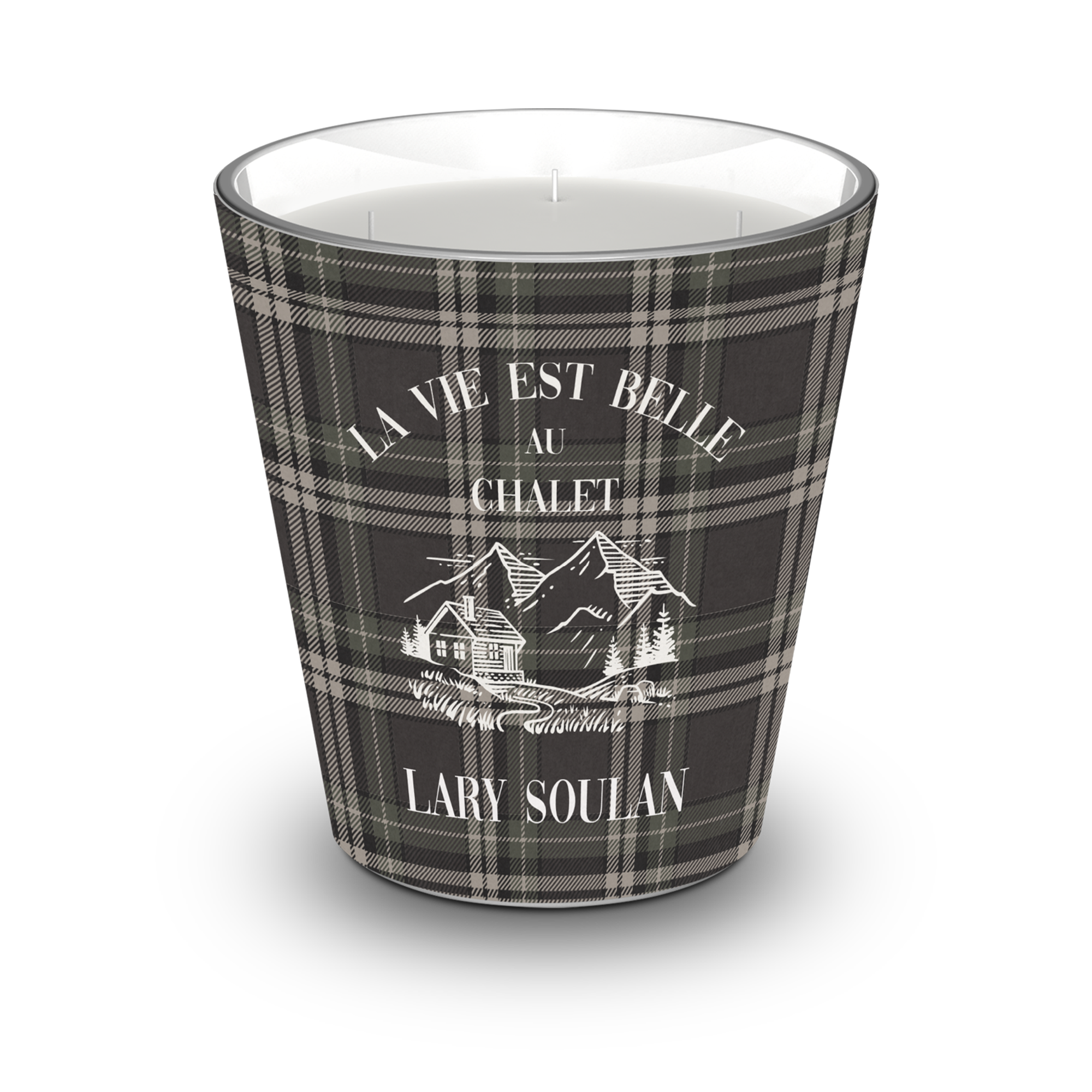 Personalized Mountain scented candle - Orange Blossom / Lavender / Lemon