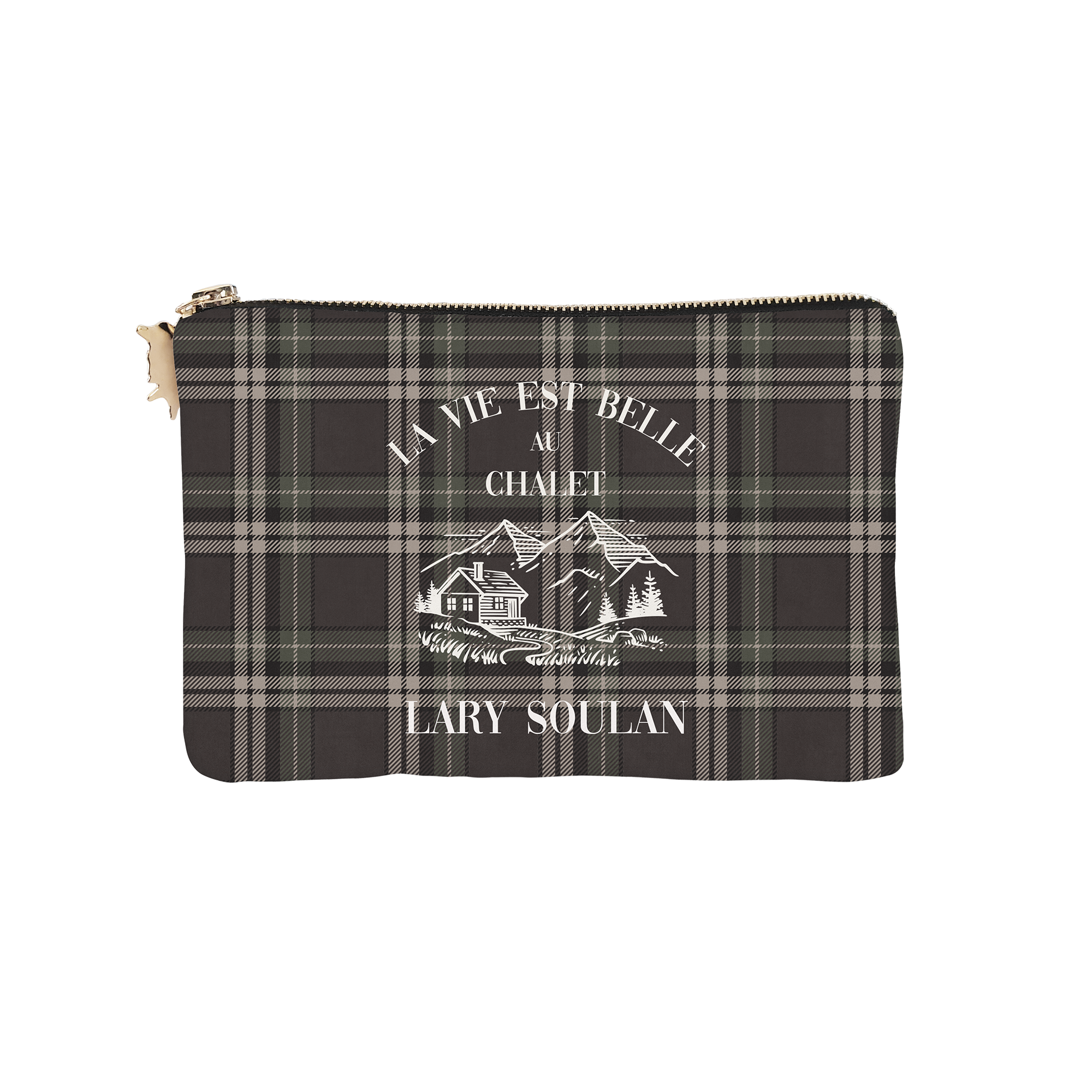 Pochette Velours Personnalisée Montagne Tignes Xs