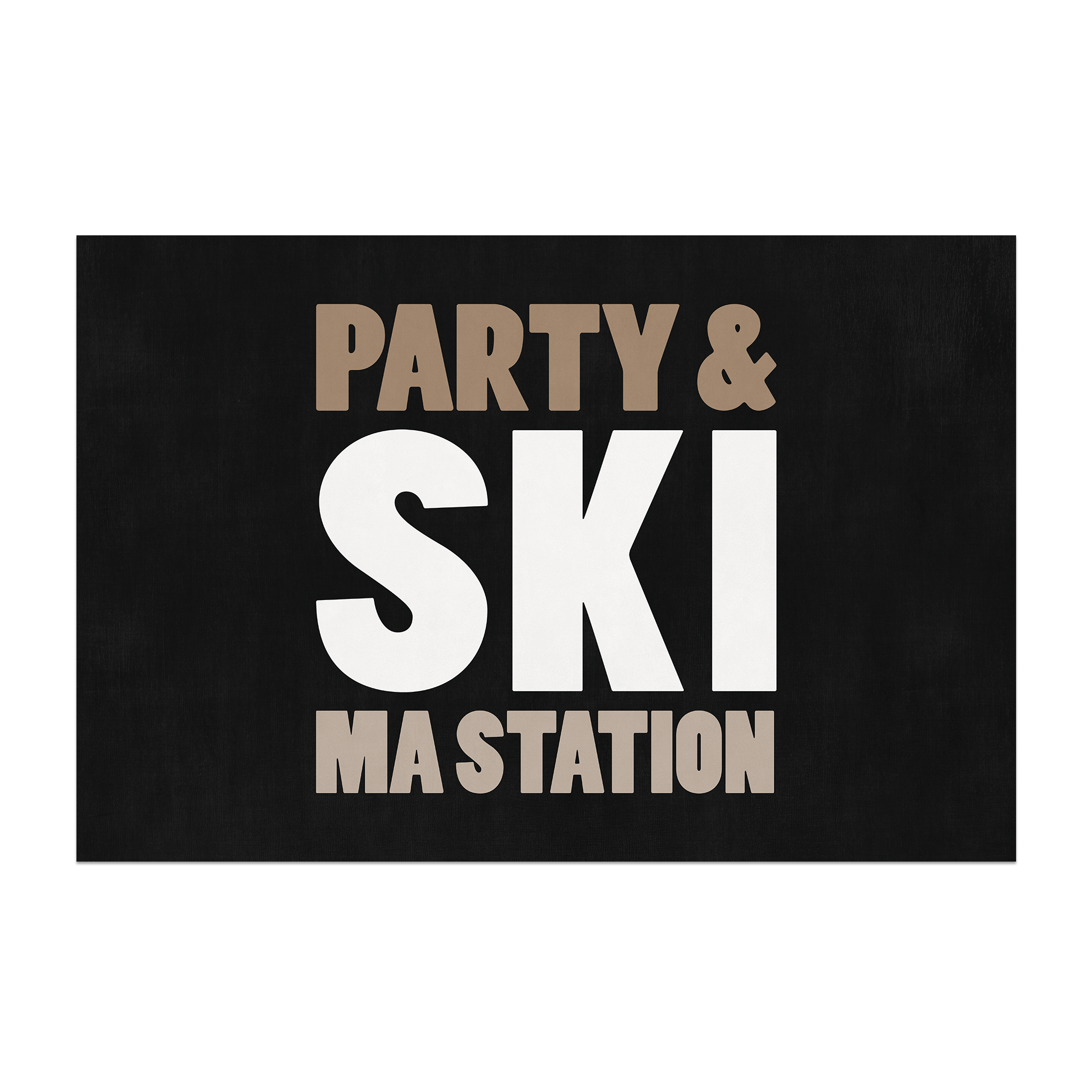 Personalized vinyl rug Bonnet Beige