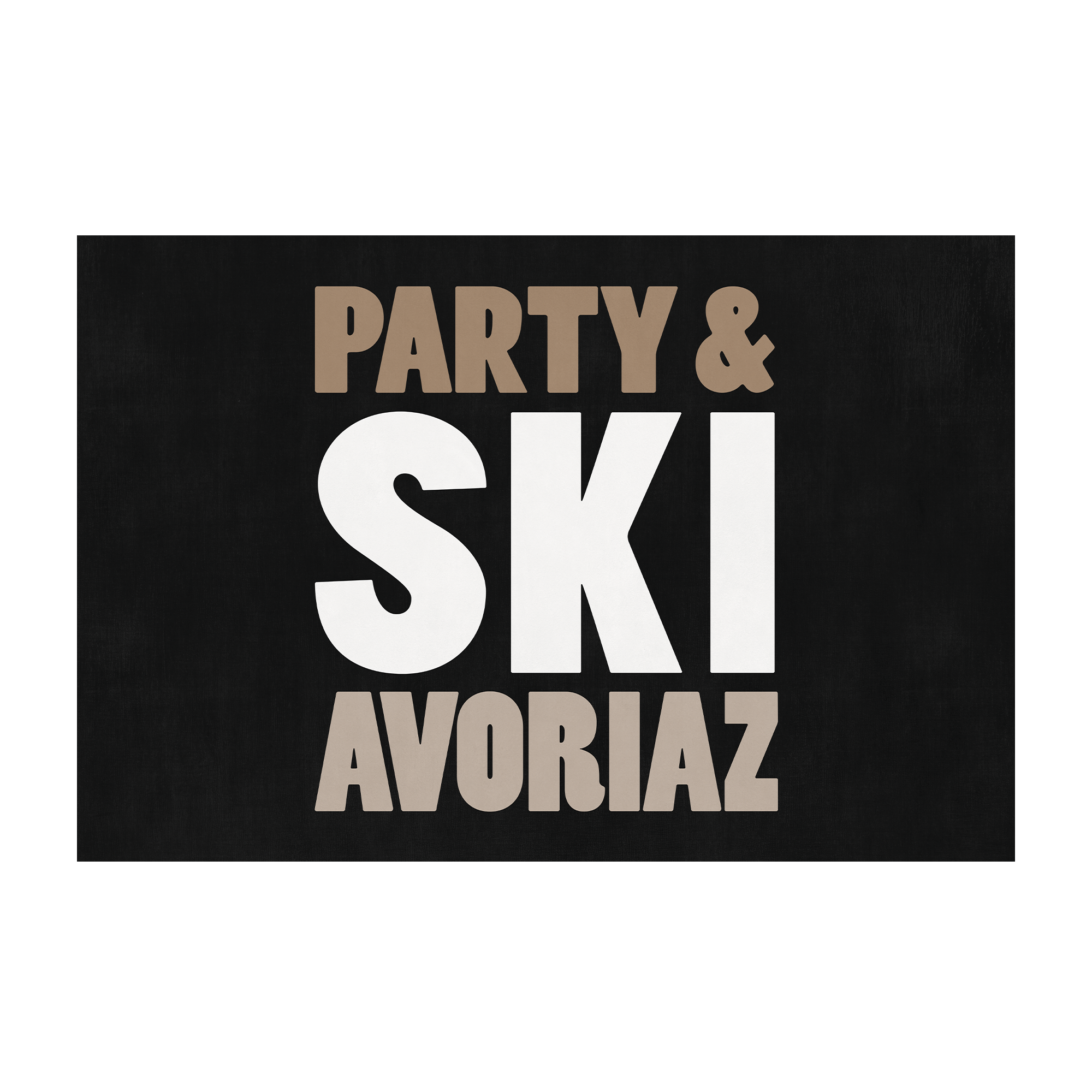 Personalized vinyl rug Bonnet Beige