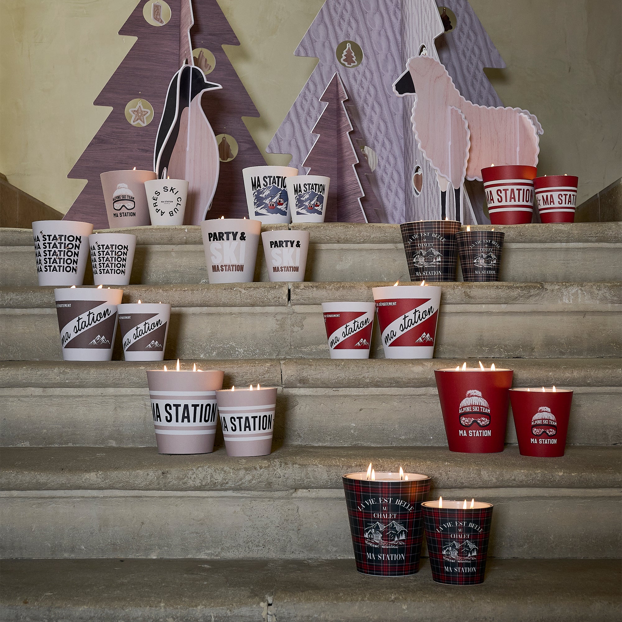 Bougie parfumée personnalisée Valloire - Santal / Vanille / Musc