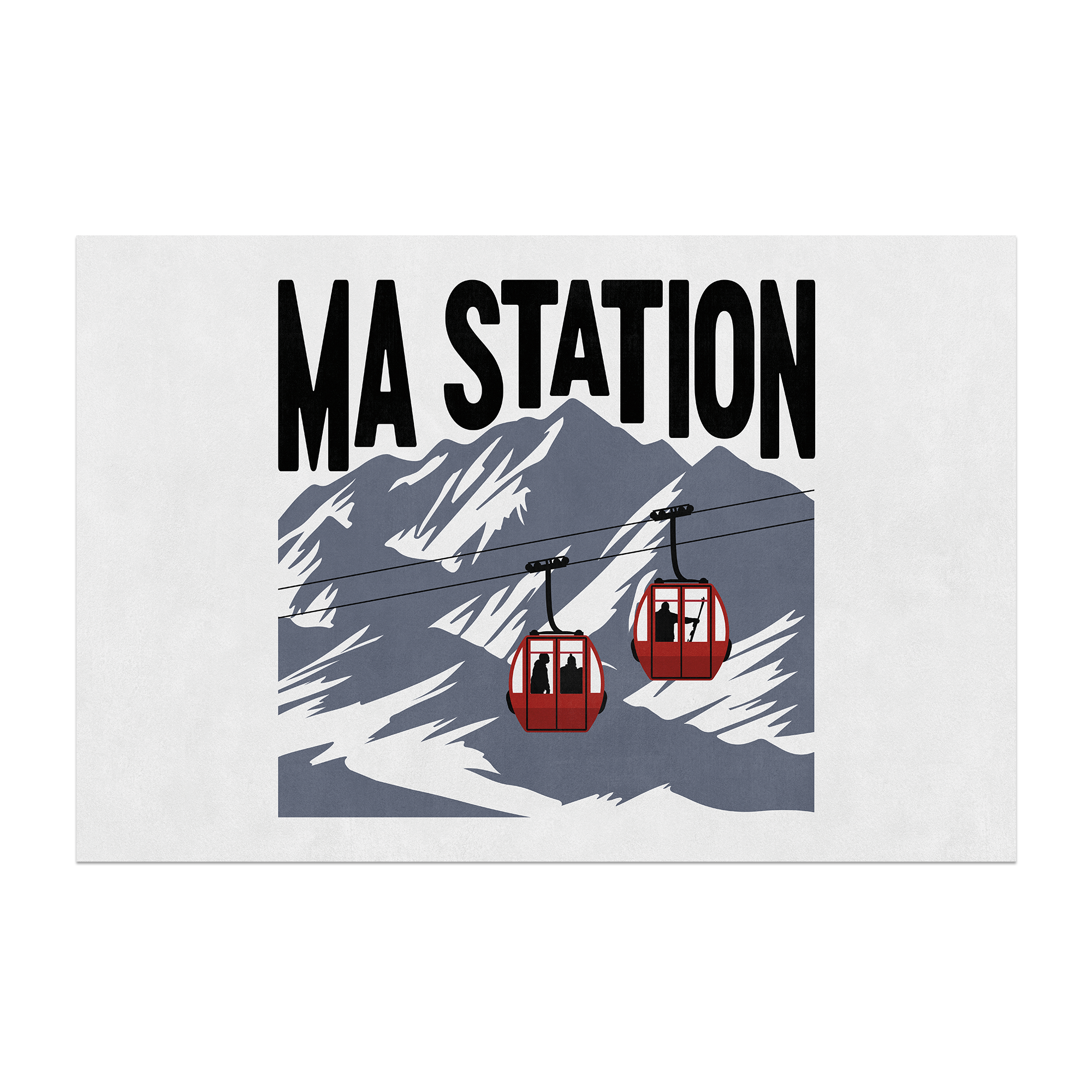 Personalized vinyl rug Bonnet Beige