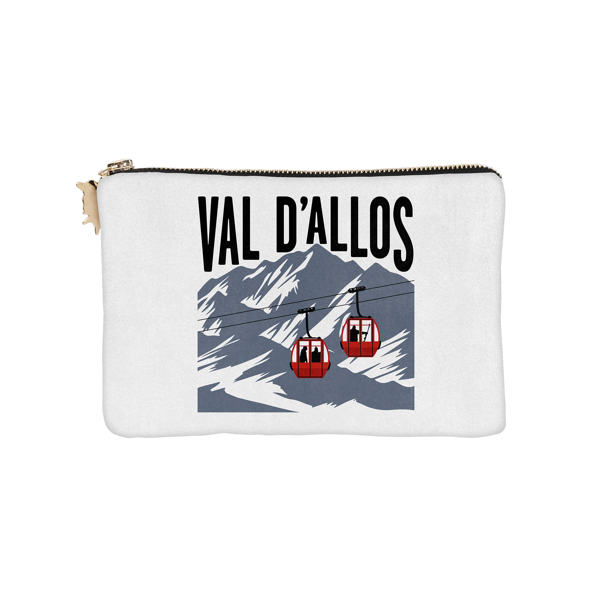 Pochette Velours Personnalisée Montagne Valloire Xs