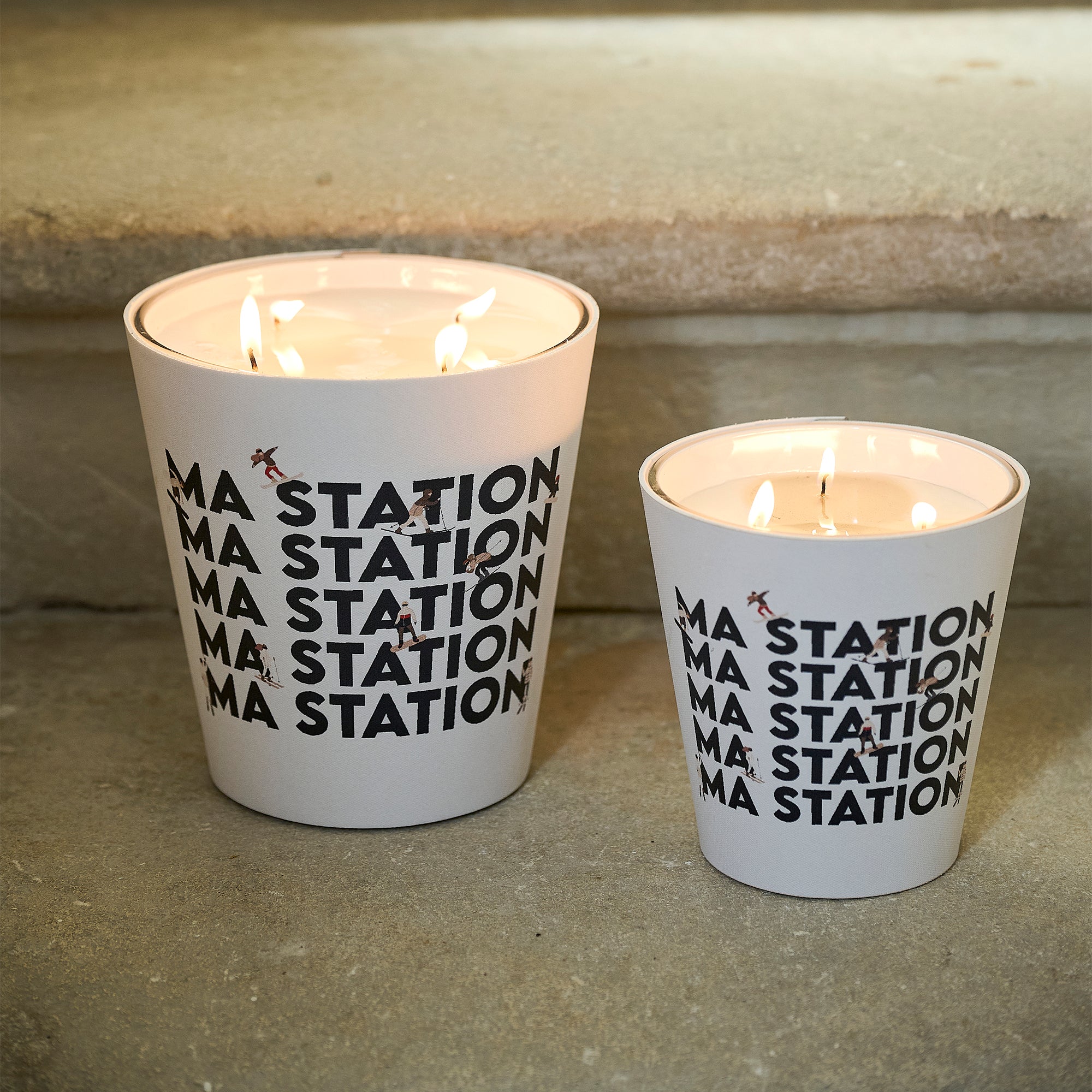 Personalized Mountain scented candle - Orange Blossom / Lavender / Lemon