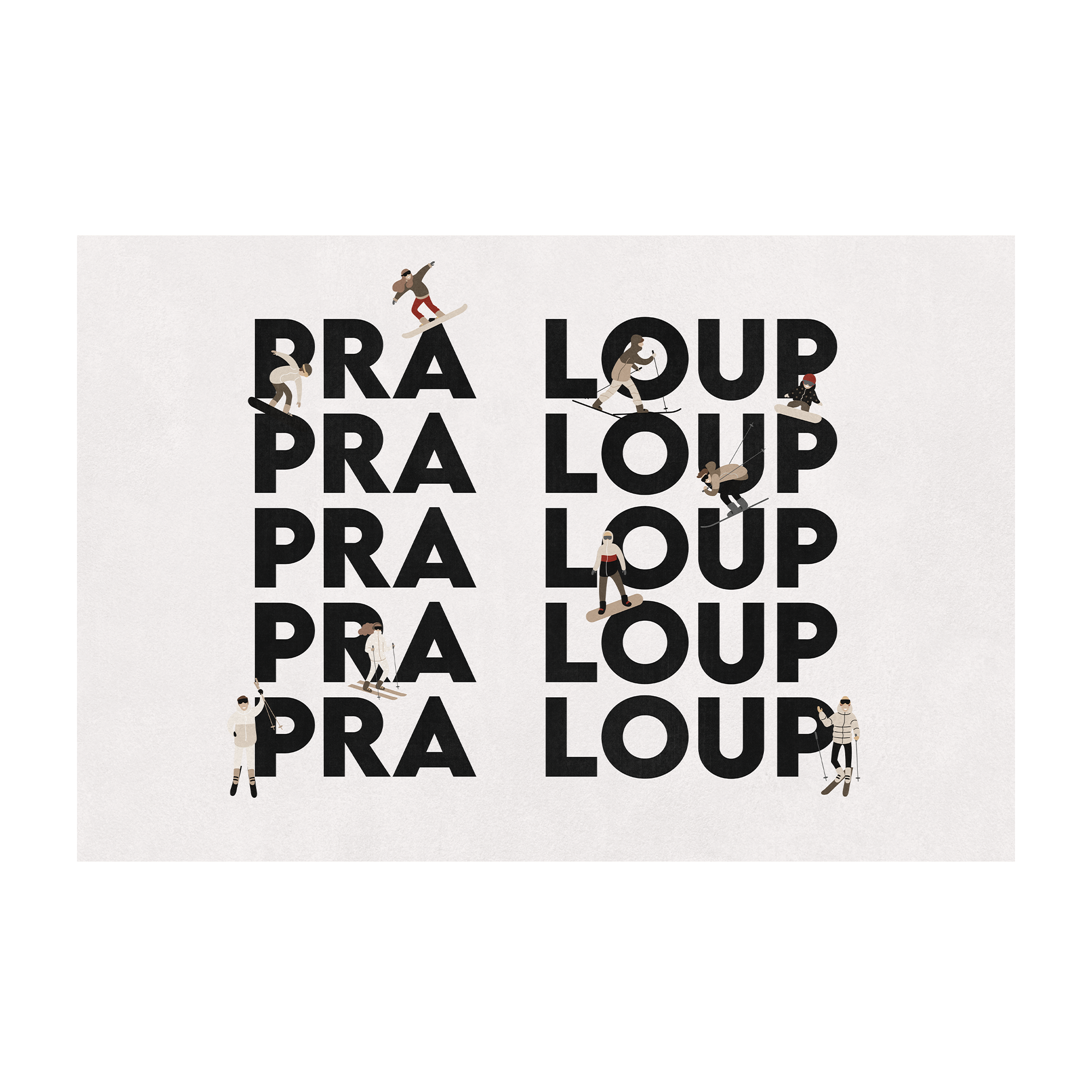 Personalized vinyl rug Bonnet Beige