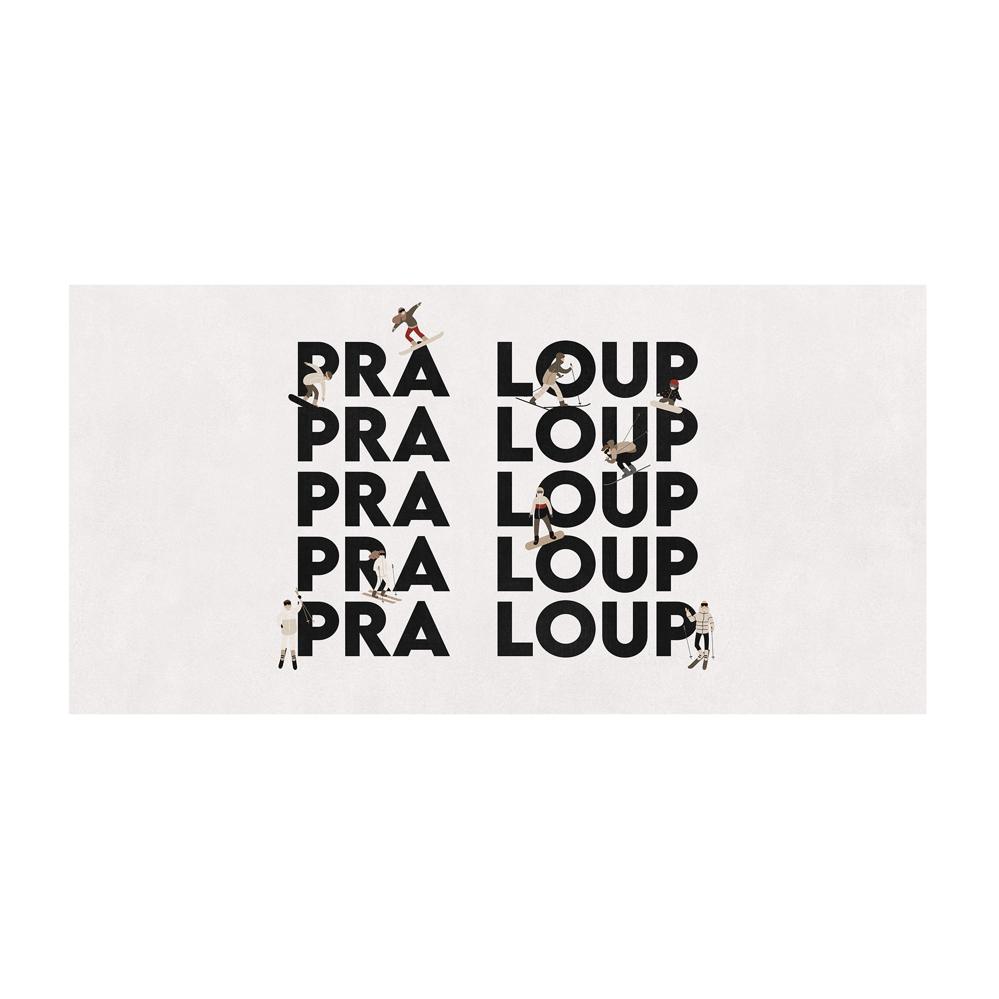 Personalized vinyl rug Bonnet Beige