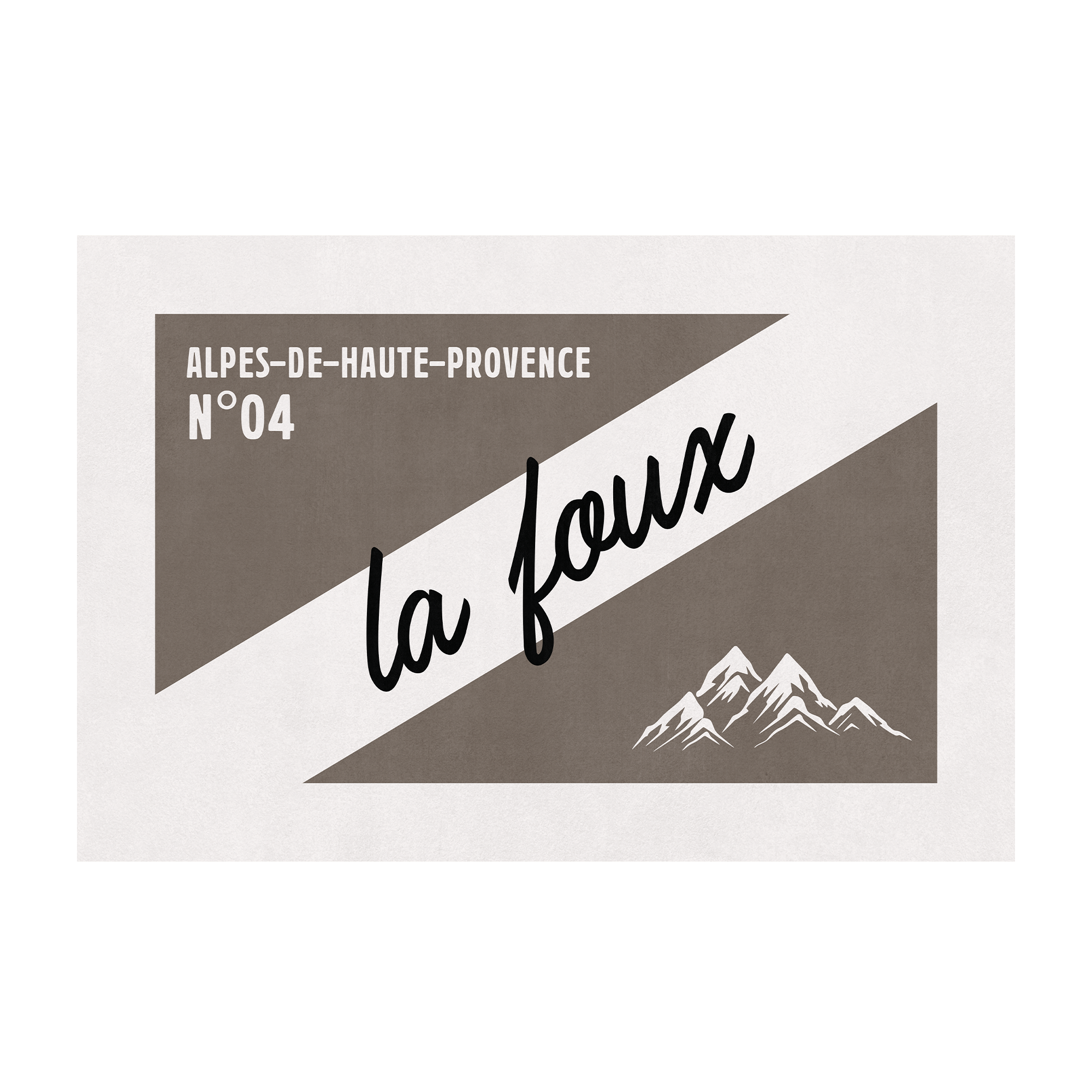 Personalized vinyl rug Bonnet Beige