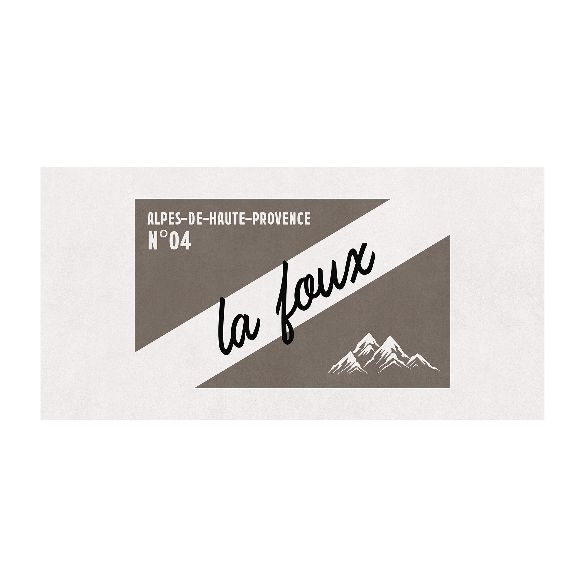 Personalized vinyl rug Bonnet Beige