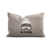Coussin personnalisé en velours rectangulaire — modèle Montagne Diablerets Beige