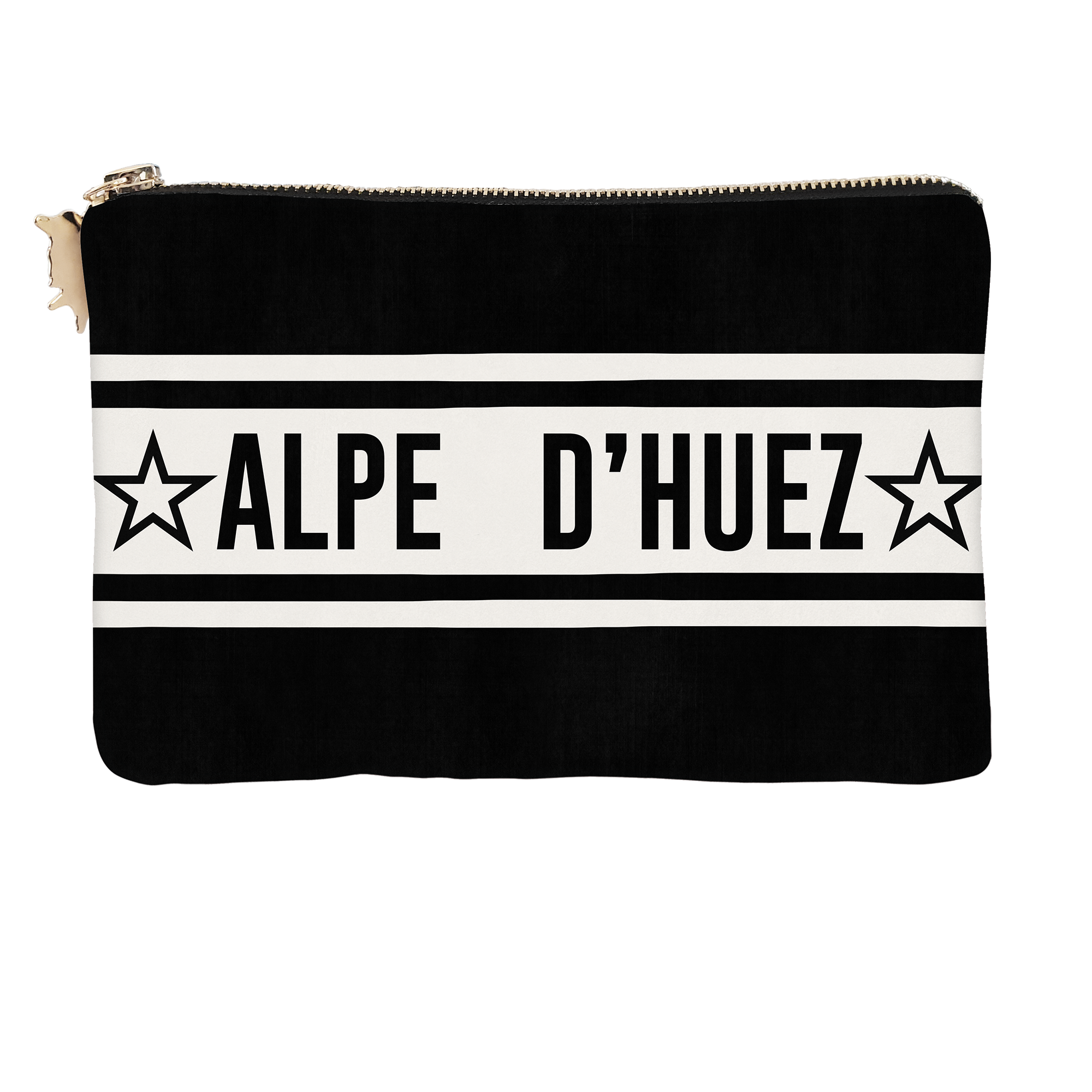 Pochette Velours Personnalisée Montagne Ampezzo Noir S