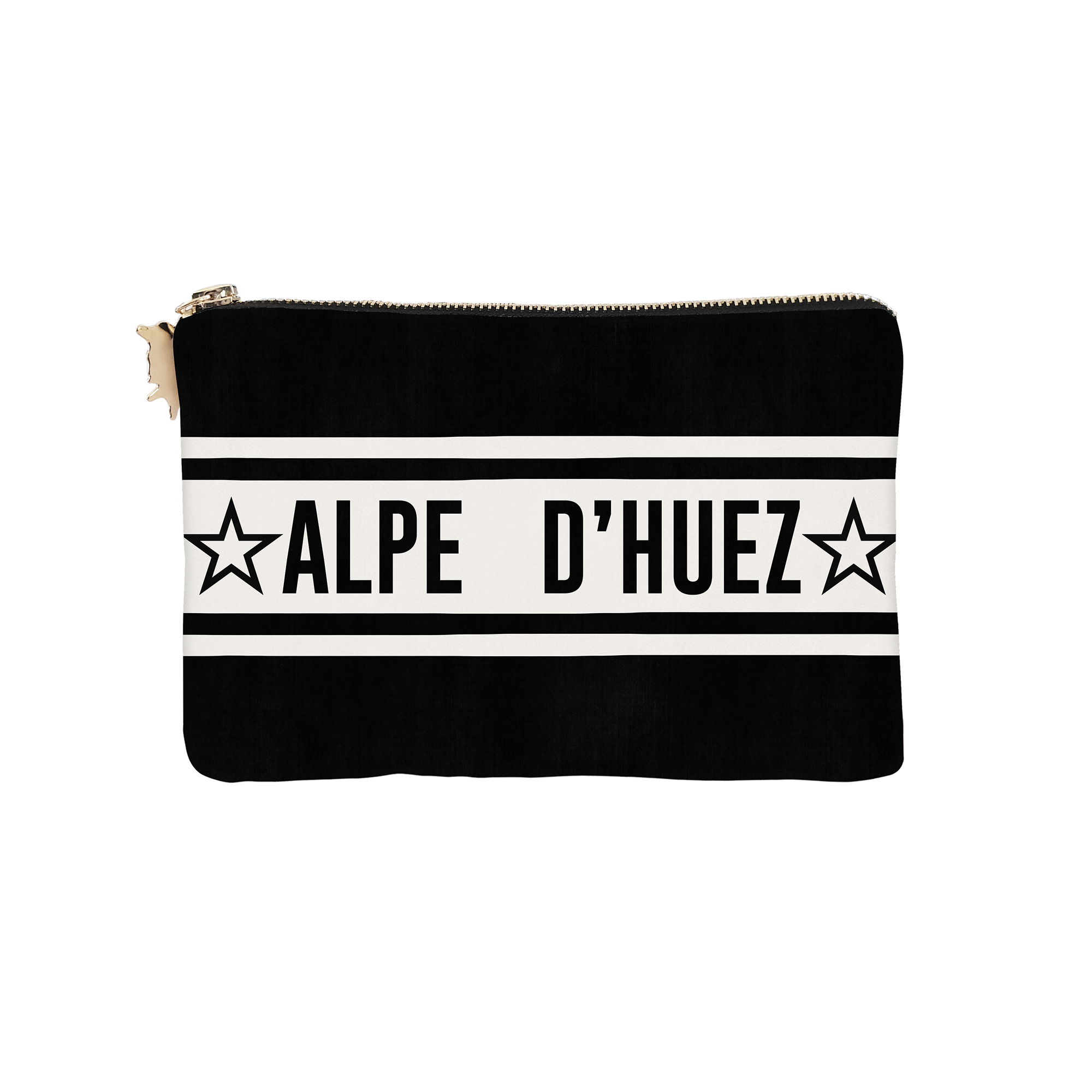 Pochette Velours Personnalisée Montagne Ampezzo Noir Xs