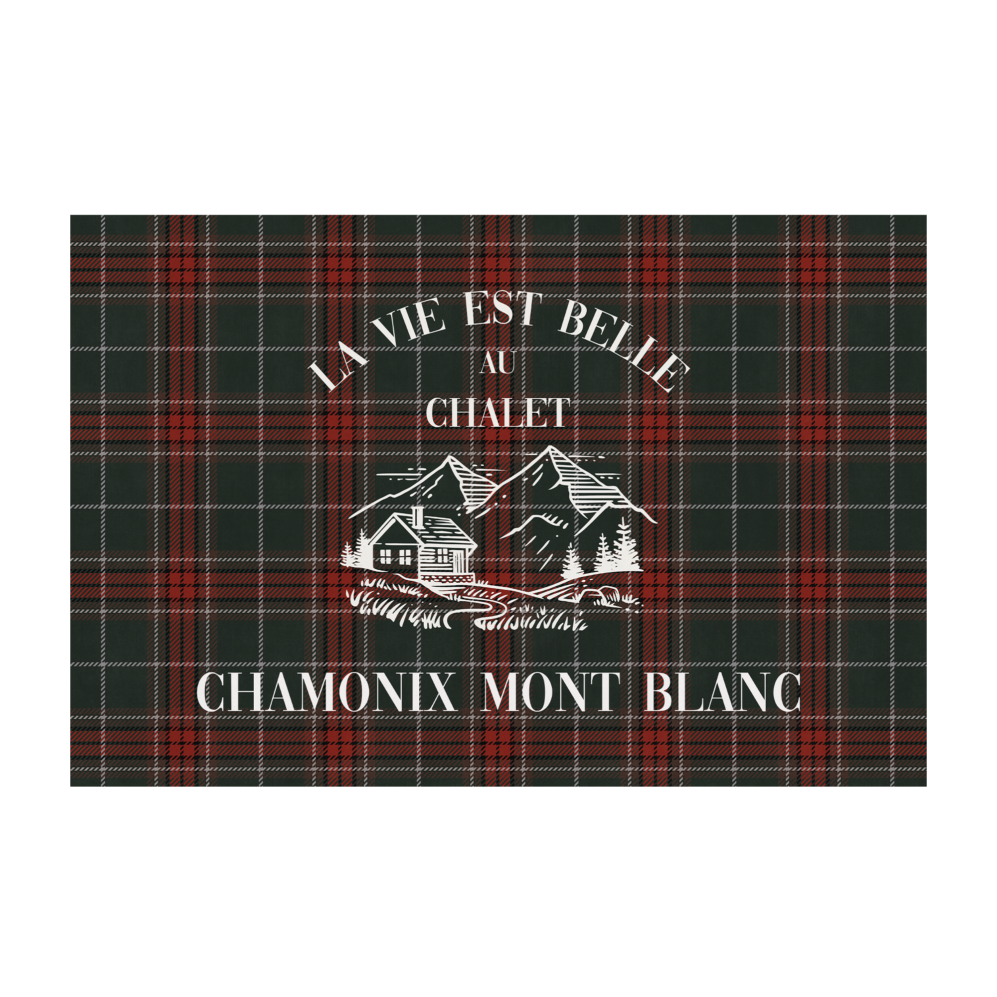 Personalized vinyl rug Bonnet Beige