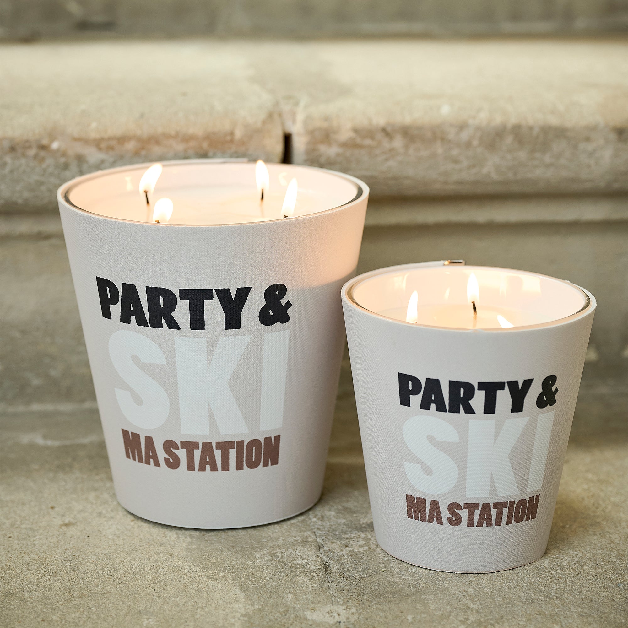 Personalized Mountain scented candle - Orange Blossom / Lavender / Lemon