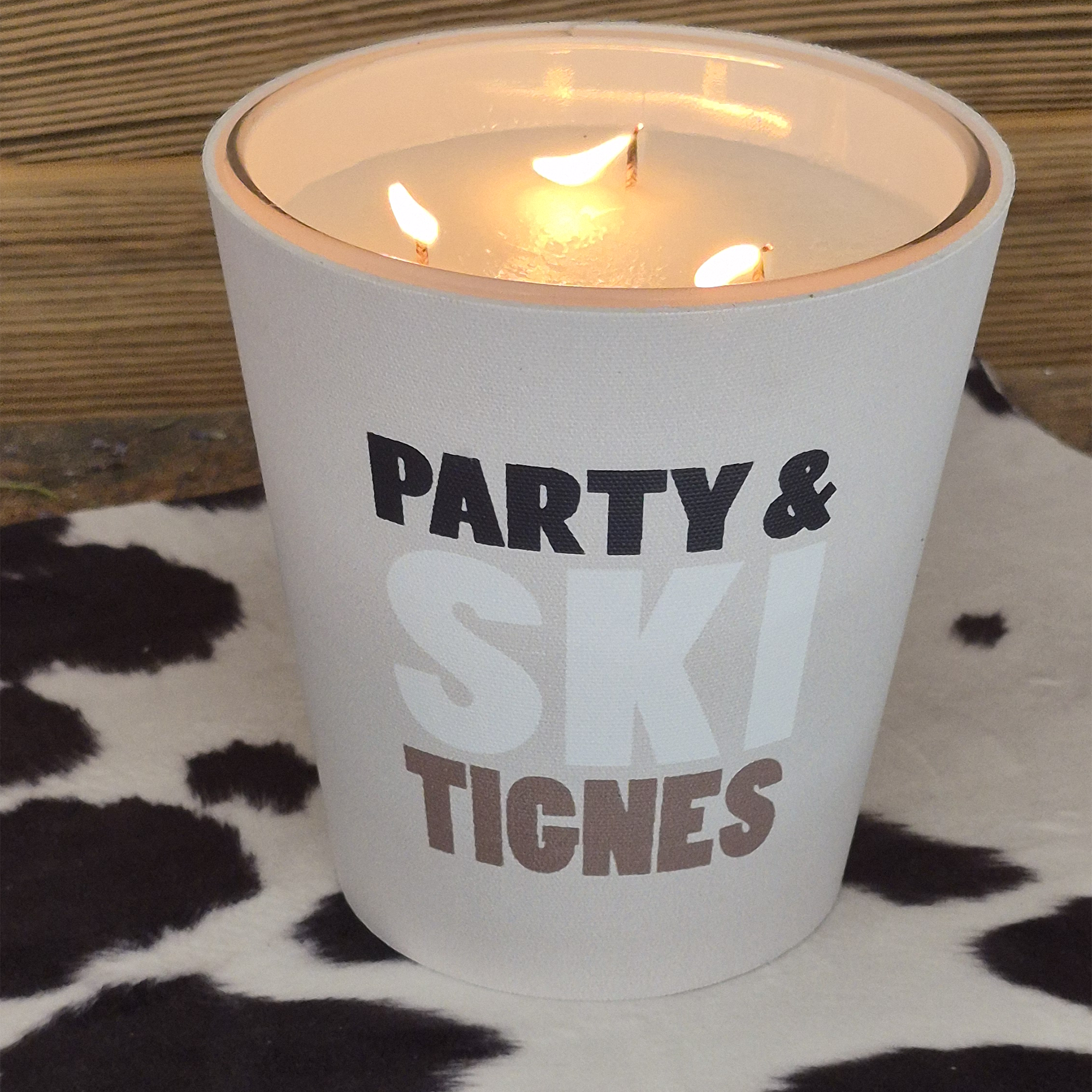 Personalized Mountain scented candle - Orange Blossom / Lavender / Lemon