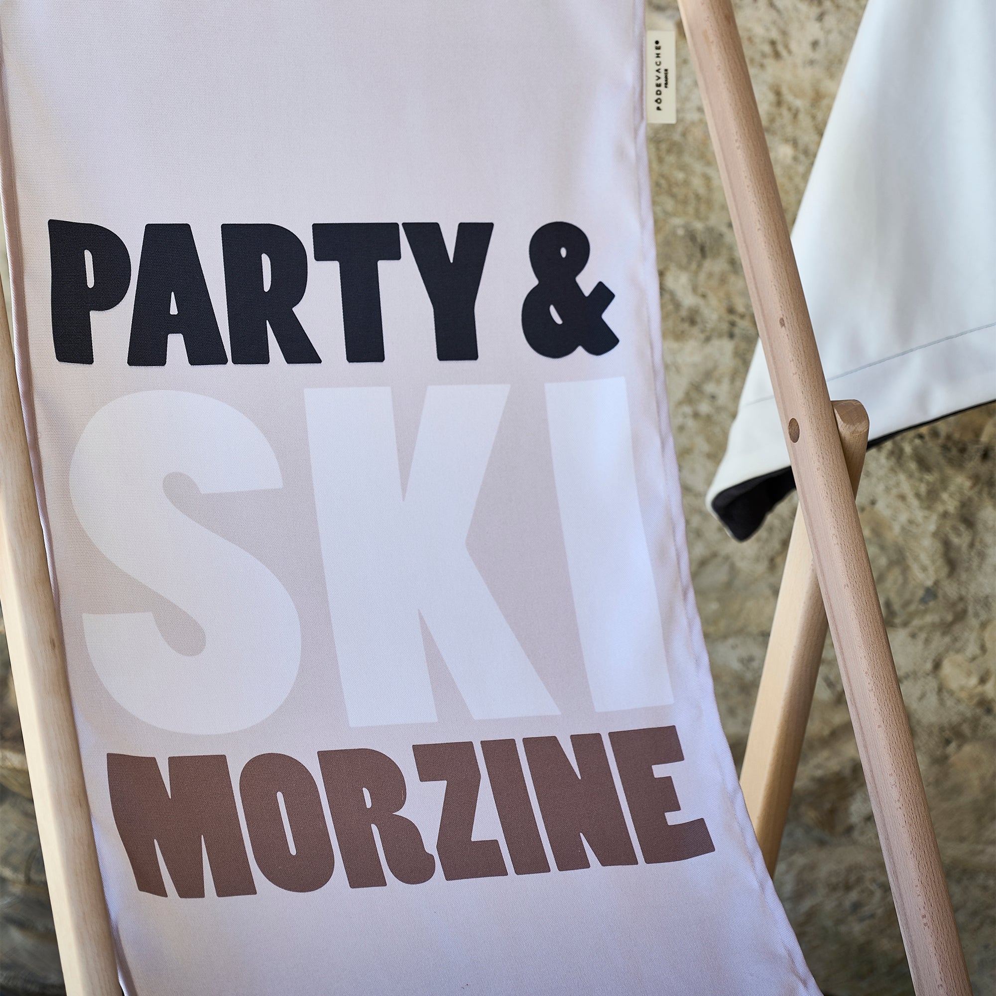 Chilienne Personnalisée Montagne Ski Morzine Beige