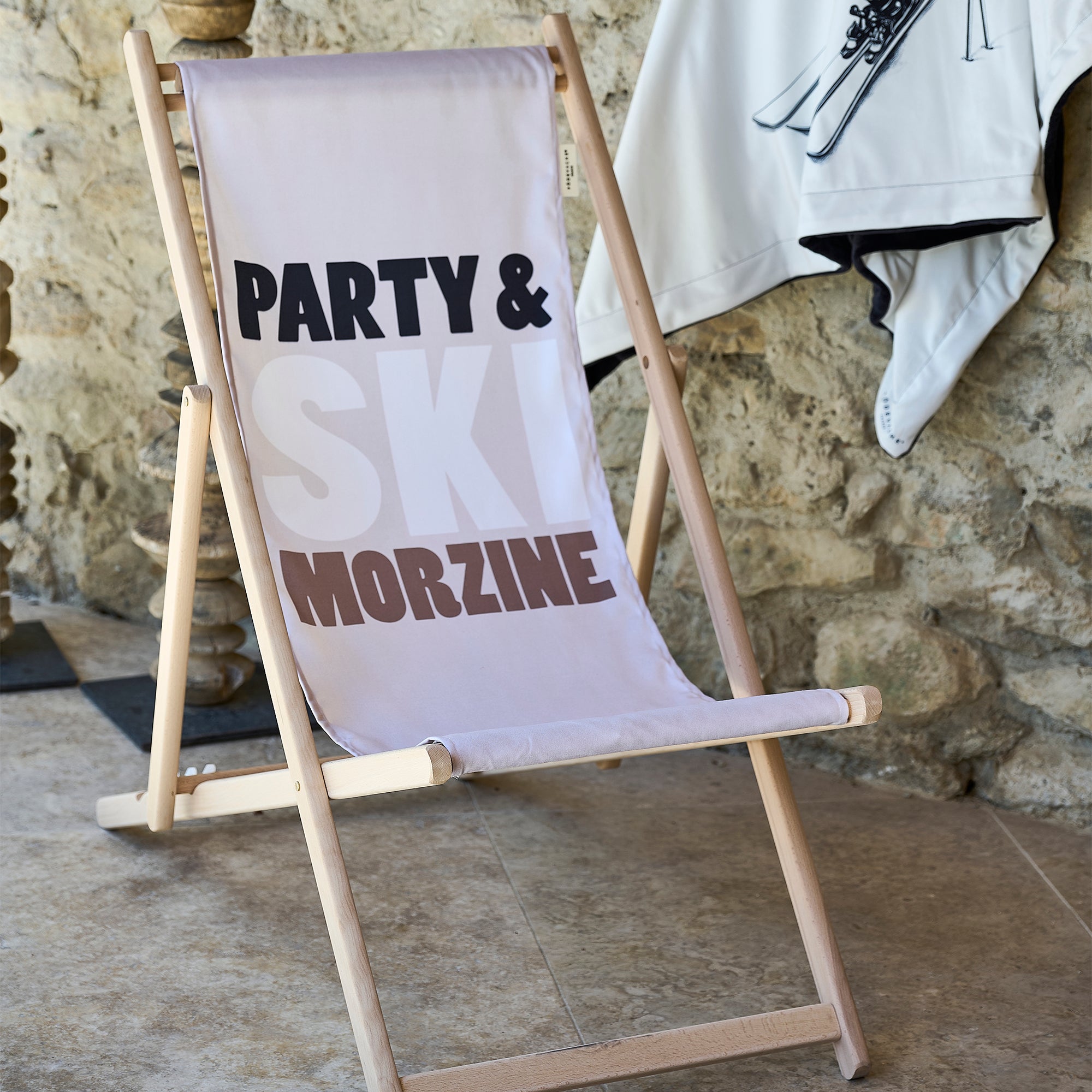 Chilienne Personnalisée Montagne Ski Morzine Beige