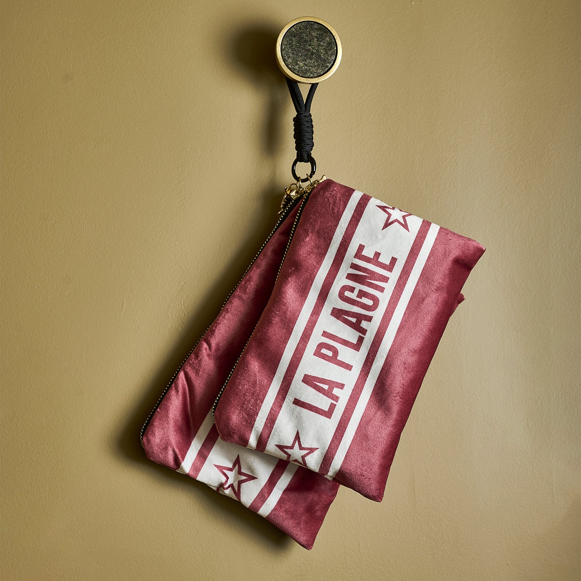 Pochette Velours Personnalisée Montagne Ampezzo Rouge Xs