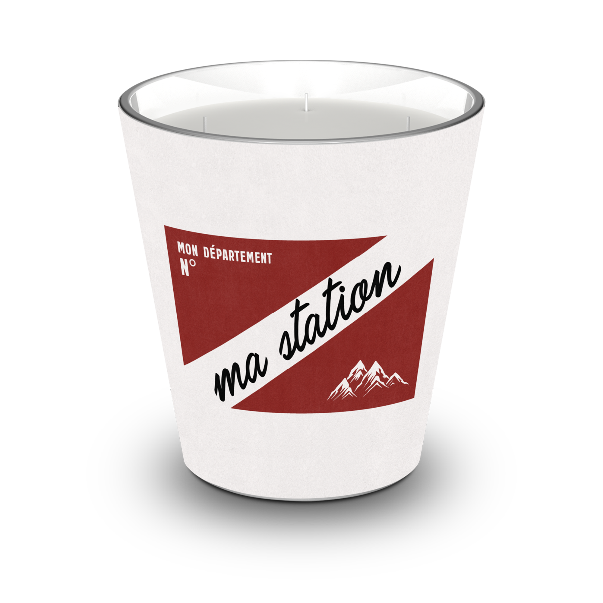 Personalized Mountain scented candle - Orange Blossom / Lavender / Lemon