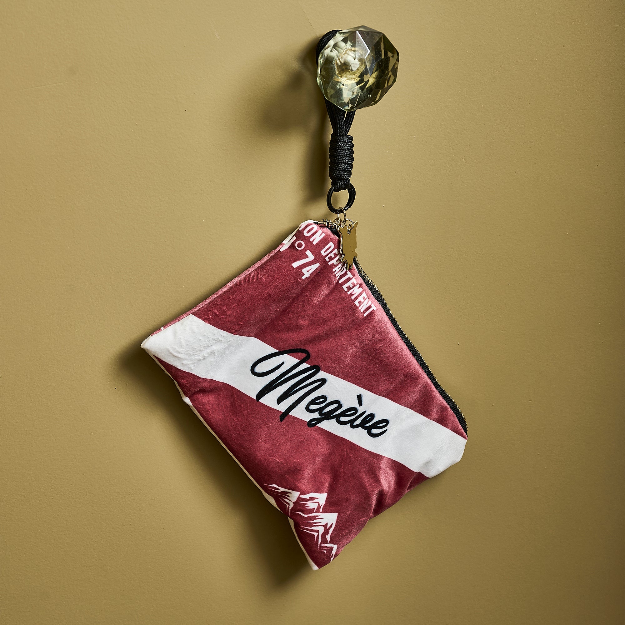 Pochette Velours Personnalisée Montagne St Gervais Rouge S