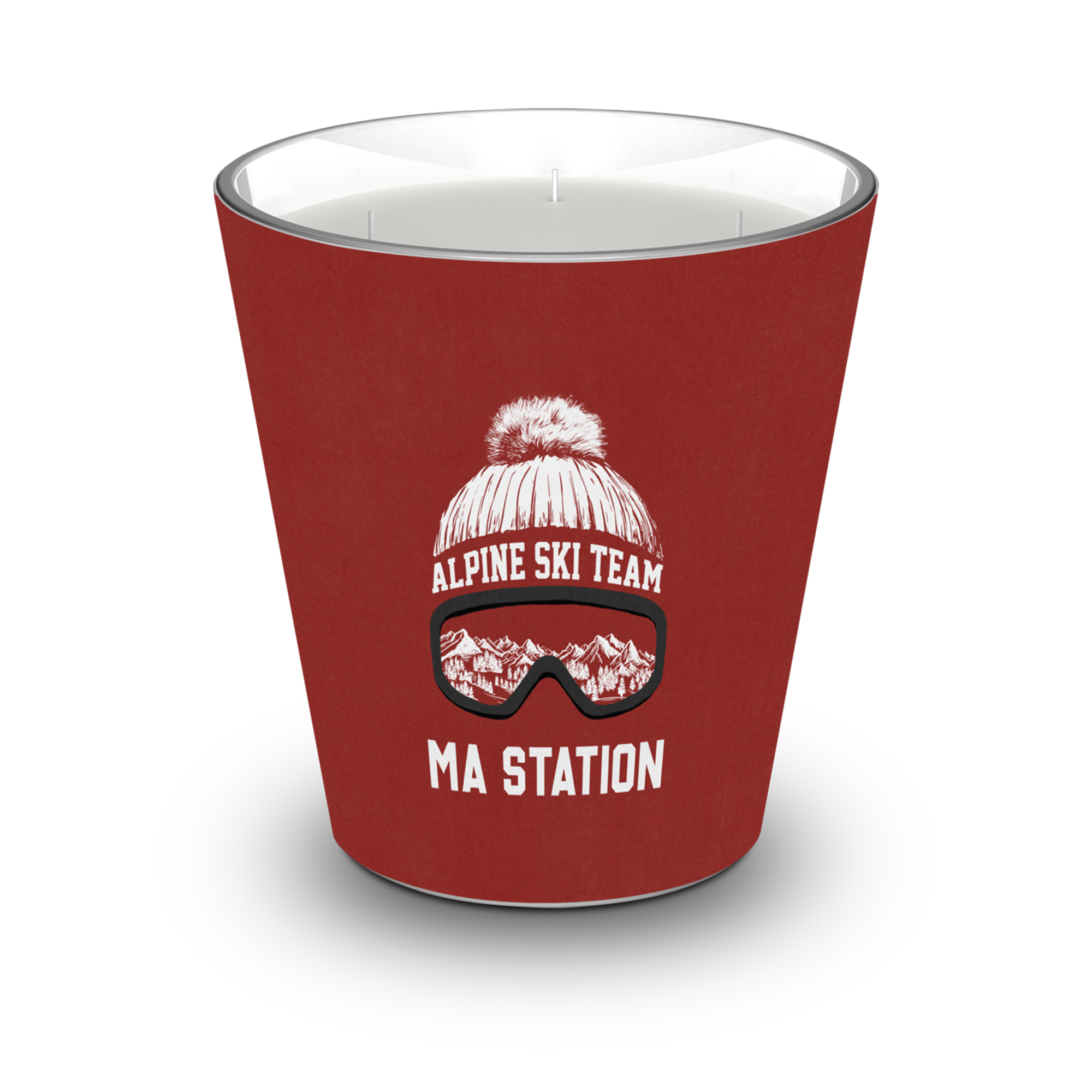 Personalized Mountain scented candle - Orange Blossom / Lavender / Lemon