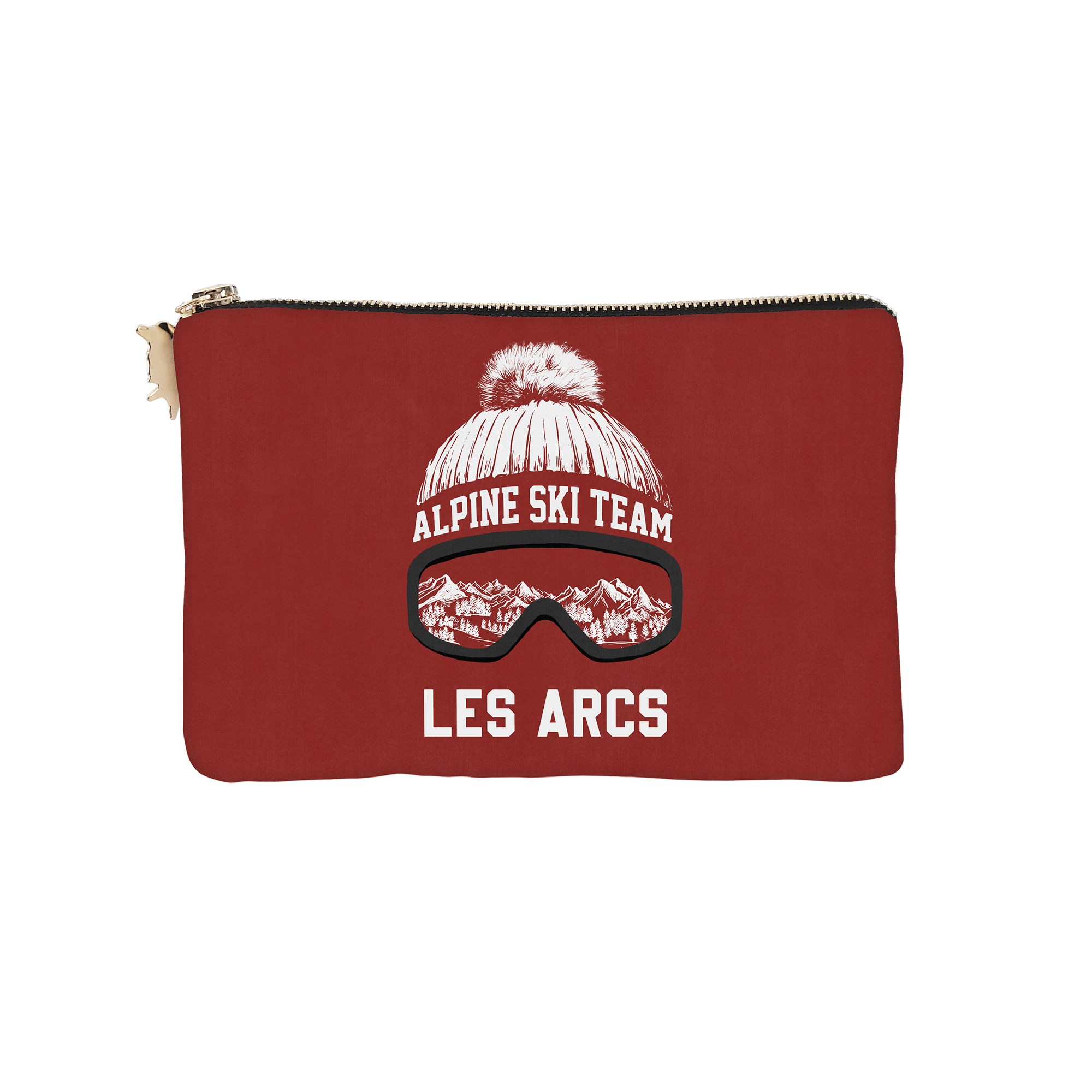 Pochette Velours Personnalisée Montagne Diablerets Rouge Xs