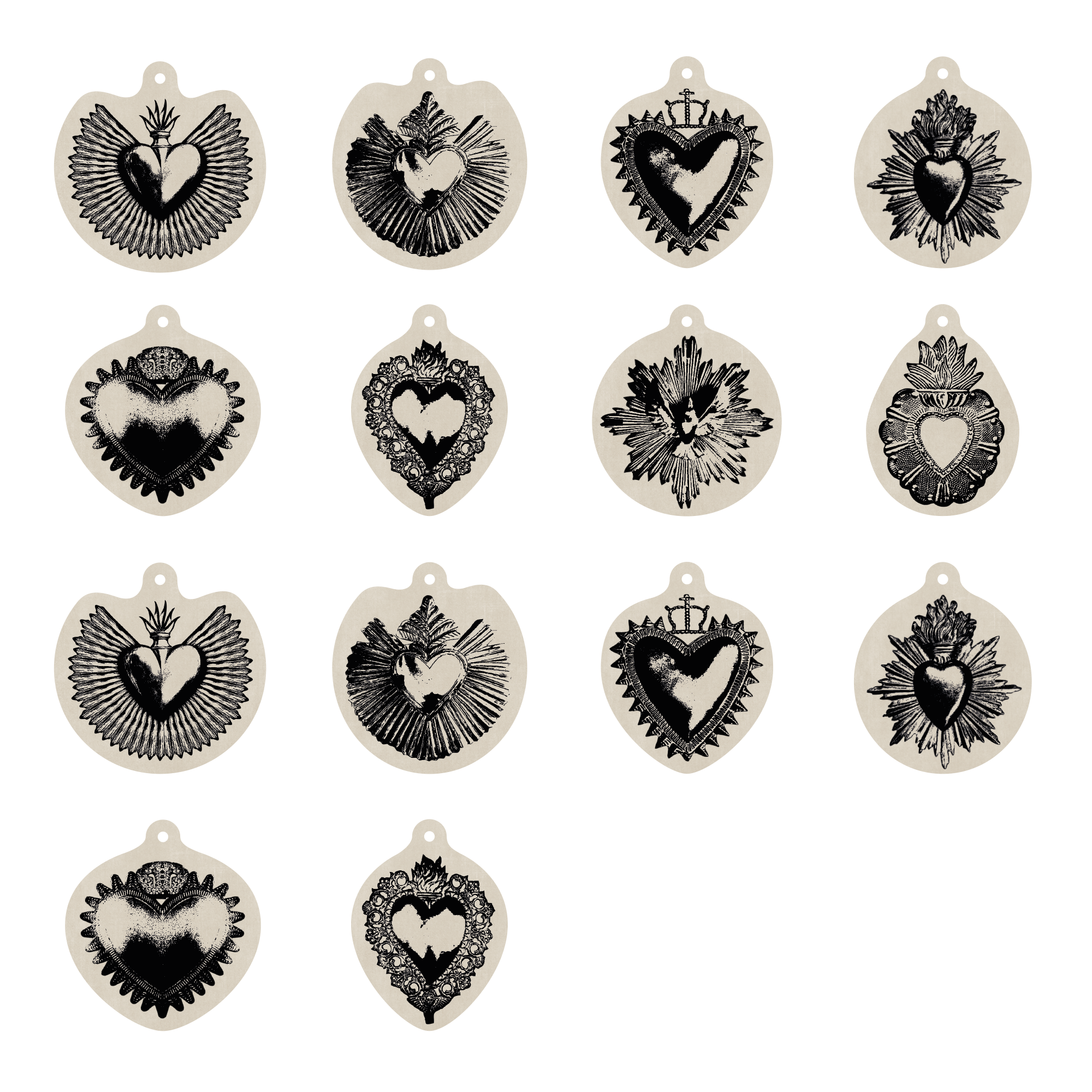 Lot de 14 boules de Noël Assur