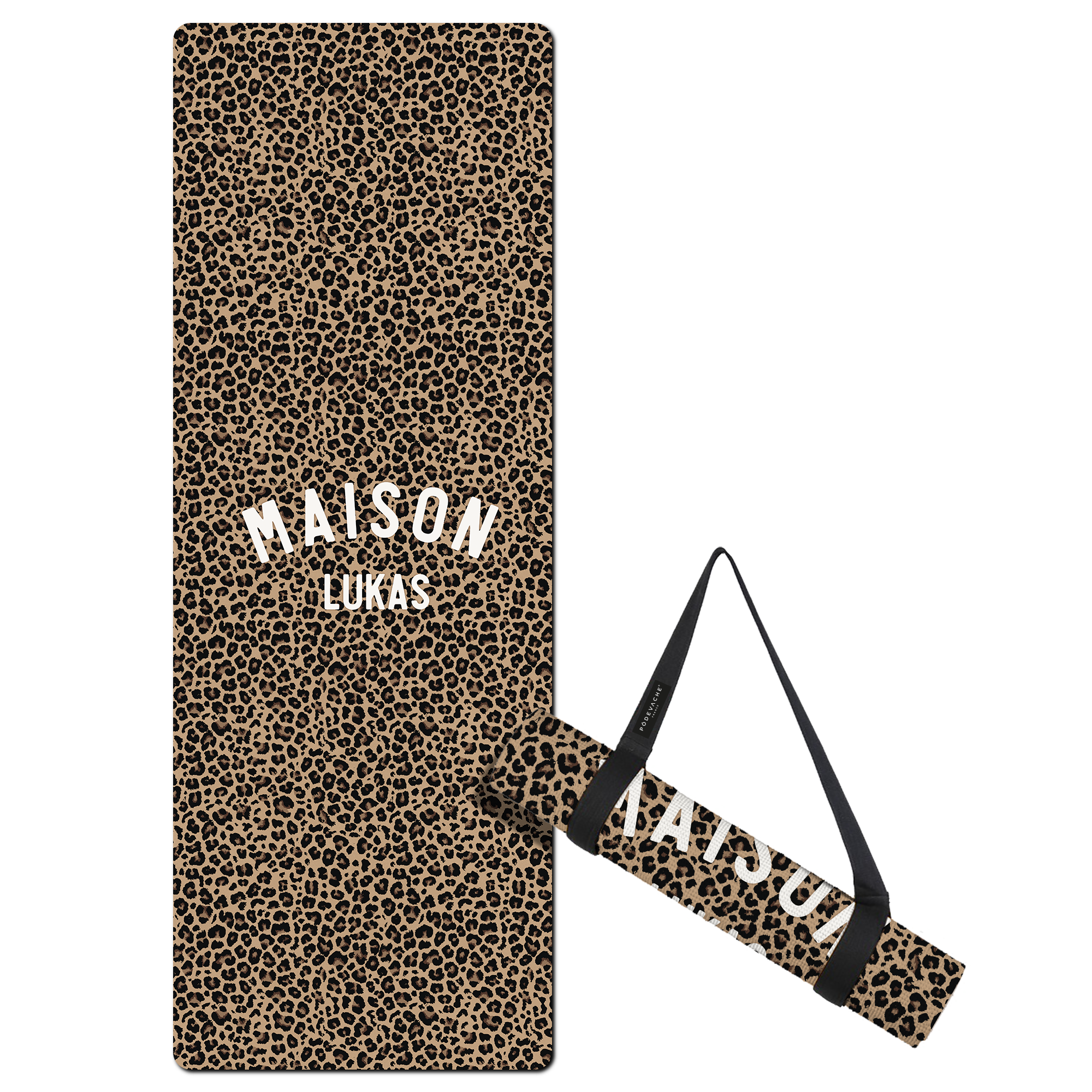 Tapis De Fitness Personnalisé Léopard Léopard