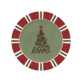 Set de table en vinyle rond — modèle Noël Tree