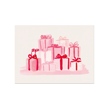 Set de table rectangulaire — modèle Noël Rouge Cadeau