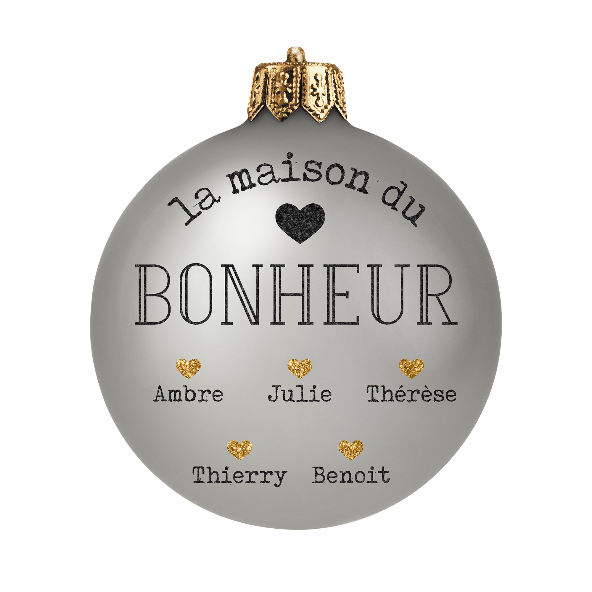 Set de table vinyle personnalisé Boule Bonheur